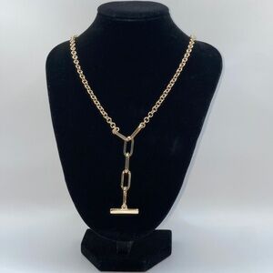 Gold Chain Toggle Necklace